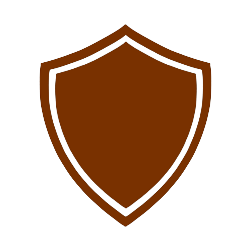 The symbol of the Bulwark Archetype: A brown shield.